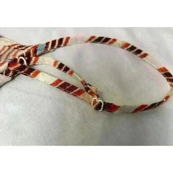 Urban Outfitters Womens Size XS Striped Mini Sun Dress Ruffled Hem 100% Viscose - Picture 10 of 13